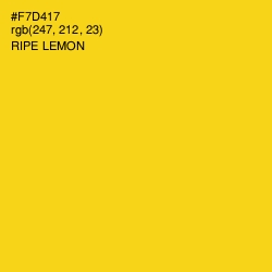 #F7D417 - Ripe Lemon Color Image